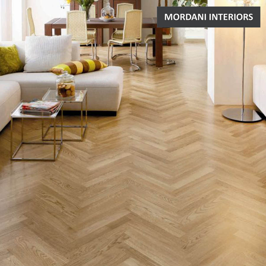 Teak Wood Walk Herringbone Engineered Flooring Mordani Interiors